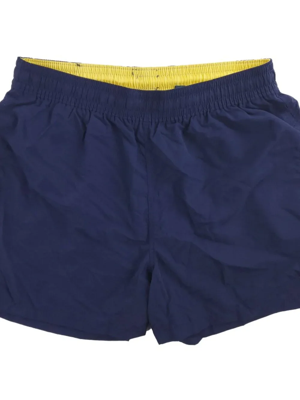 Polo Ralph Lauren Vintage Swim Shorts Trunks Pony Pockets Navy Blue Men's Large